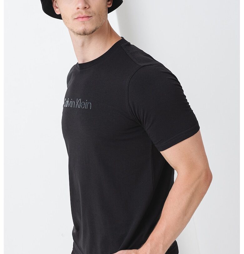 Тренировъчна тениска с овално деколте CALVIN KLEIN