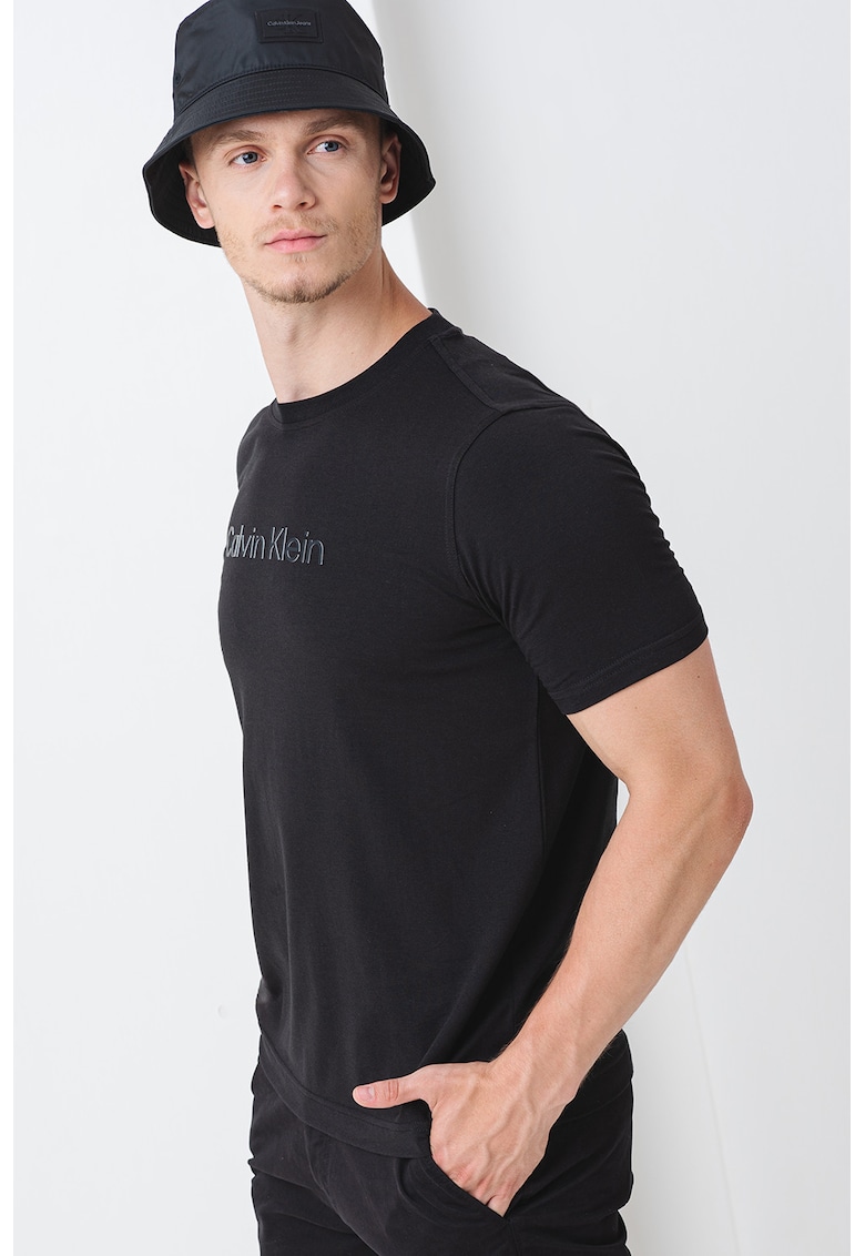 Тренировъчна тениска с овално деколте CALVIN KLEIN