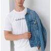 Тренировъчна тениска с овално деколте CALVIN KLEIN