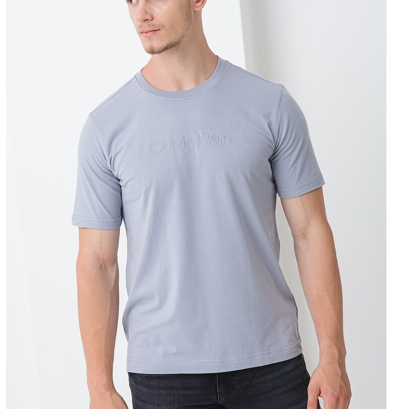 Тренировъчна тениска с овално деколте CALVIN KLEIN