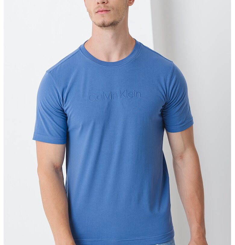 Тренировъчна тениска с овално деколте CALVIN KLEIN