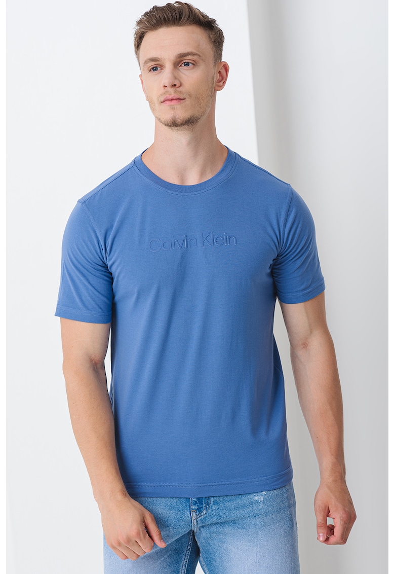 Тренировъчна тениска с овално деколте CALVIN KLEIN