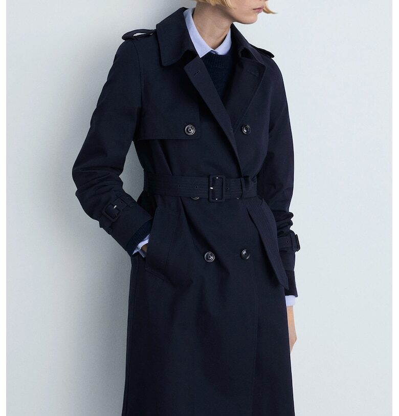 Тренч с колан Mango