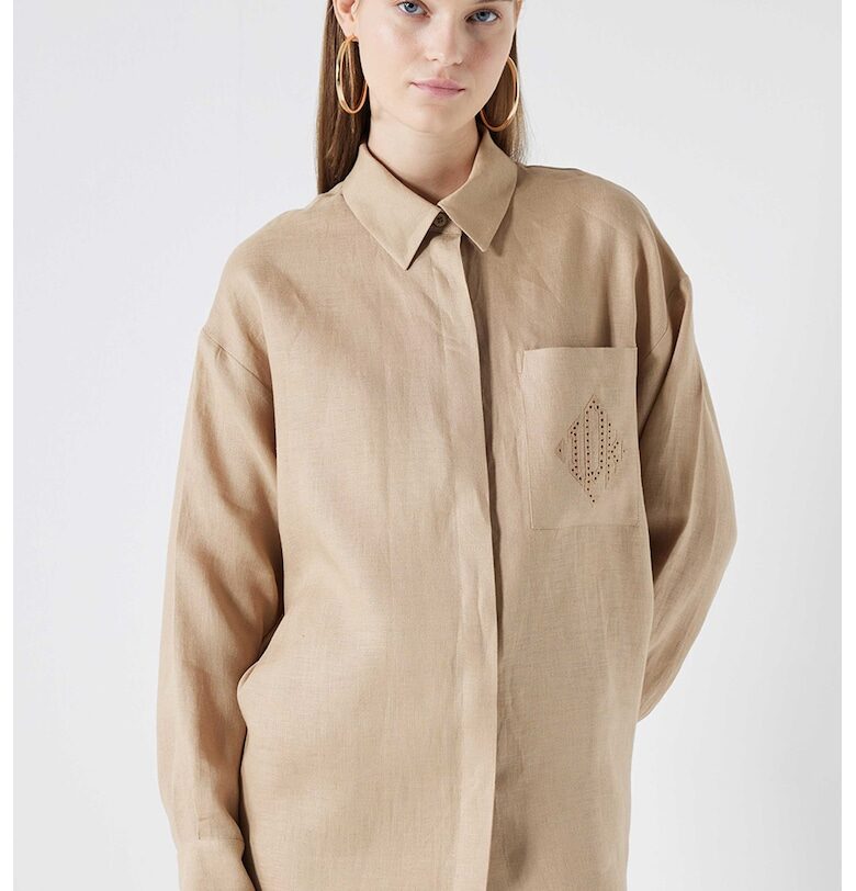 Уголемена ленена риза Ipekyol