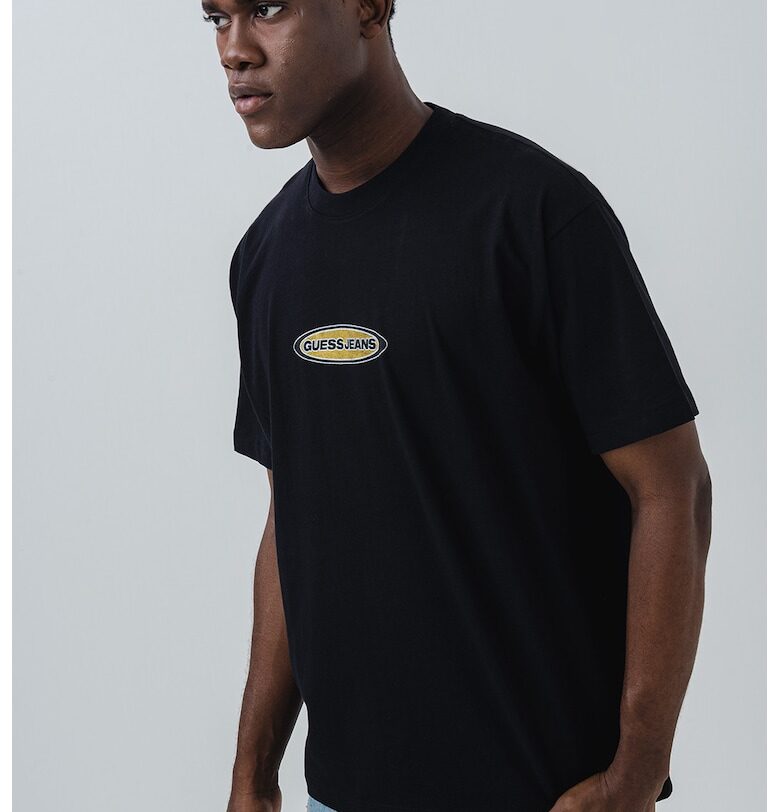 Уголемена памучна тениска GUESS JEANS