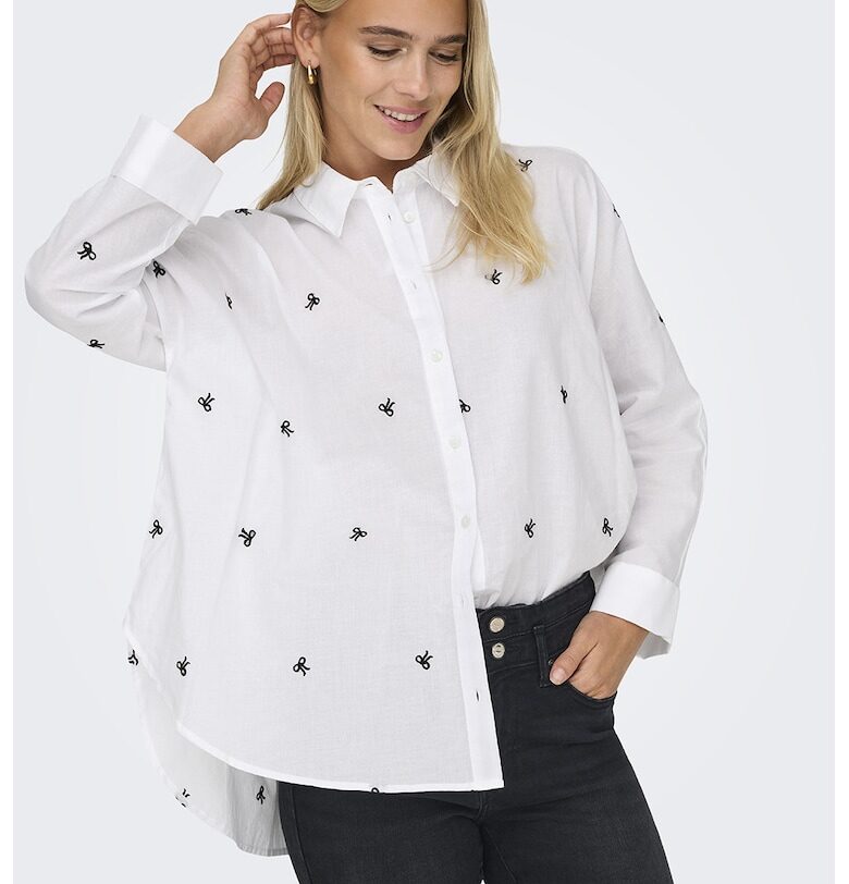 Уголемена риза New с бродерии Only