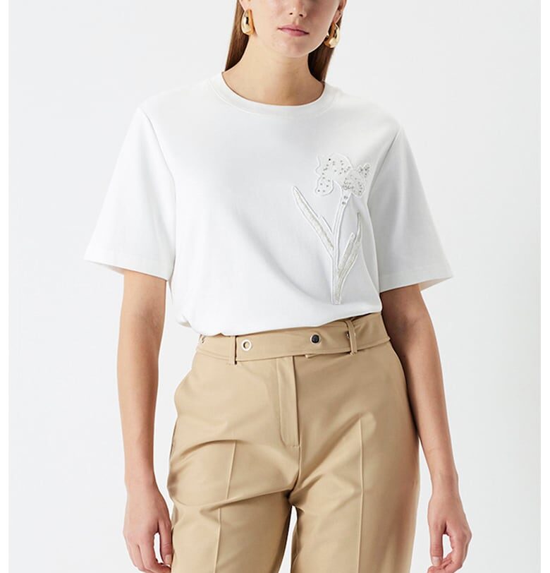 Уголемена тениска с овално деколте Ipekyol