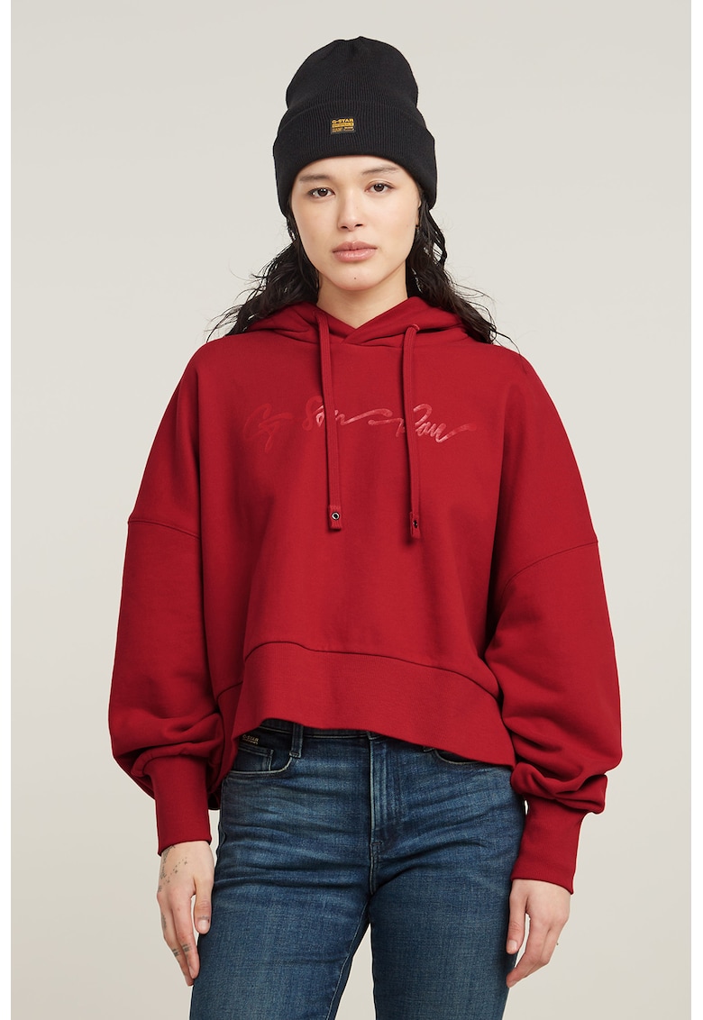 Уголемено худи Script от органичен памук G-STAR