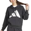 Уголемено худи с лого adidas Sportswear