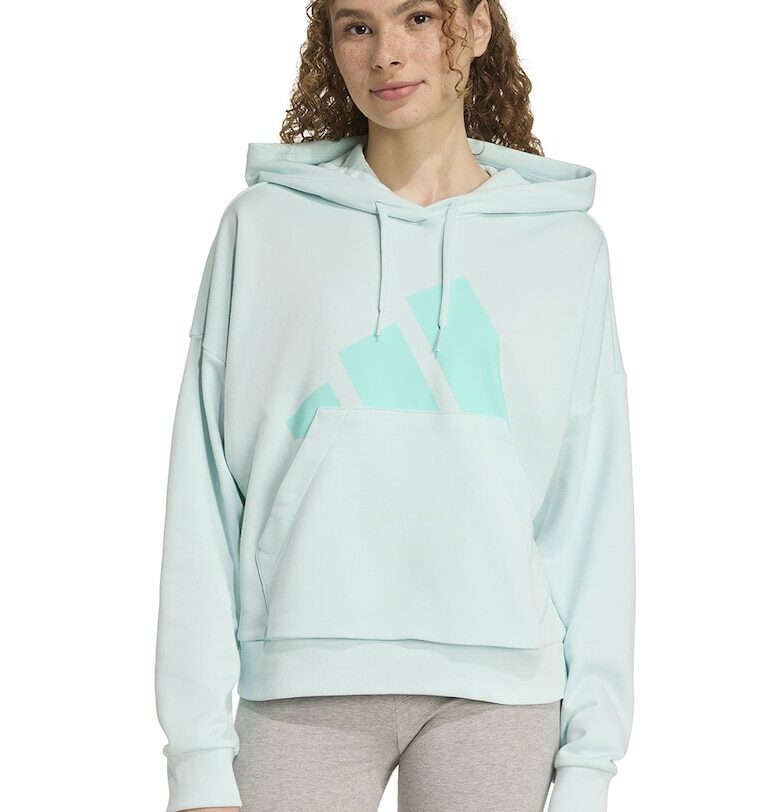 Уголемено худи с лого adidas Sportswear