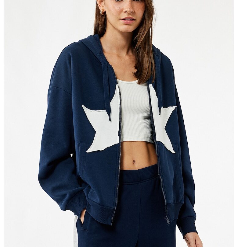 Уголемено худи с шарка на звезда KOTON