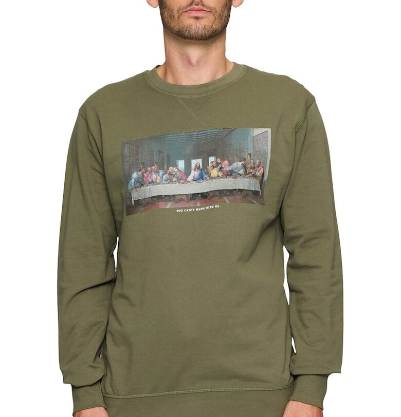 Унисекс памучен суитшърт с графика Mister tee