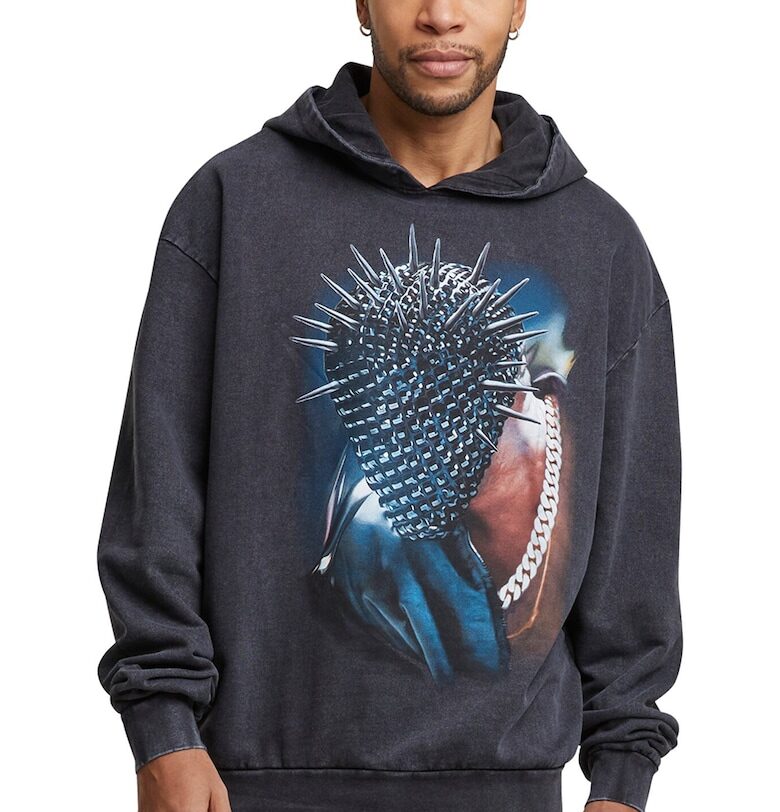 Унисекс свободно худи с принт Mister tee