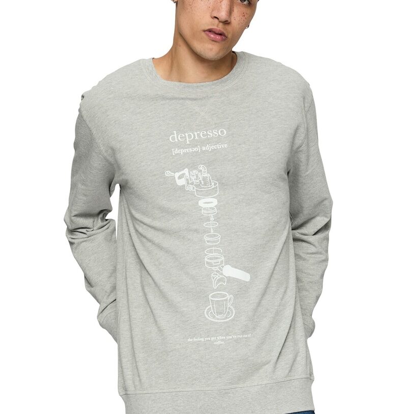 Унисекс суитшърт с овално деколте Mister tee