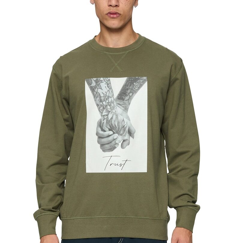 Унисекс суитшърт с фото щампа Mister tee