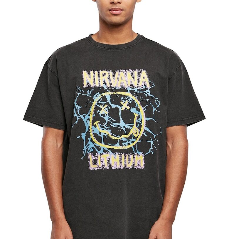 Унисекс тениска с паднали ръкави и принт Mister tee