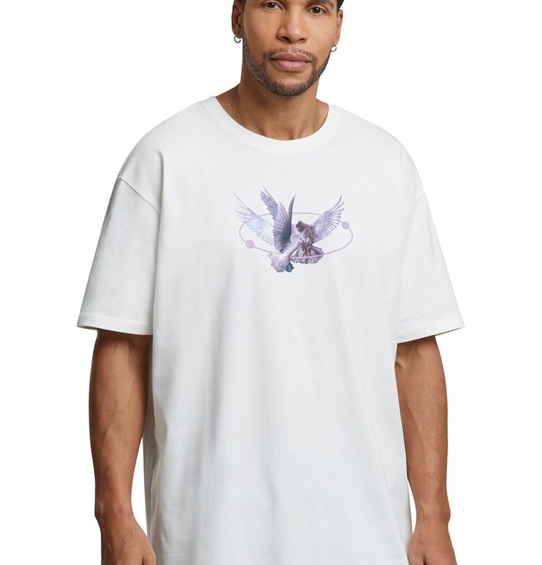 Унисекс тениска с фигурален принт Mister tee