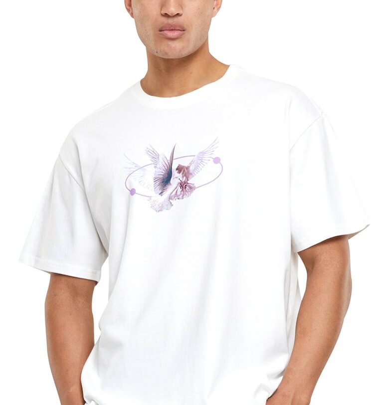 Унисекс тениска с фигурален принт Mister tee