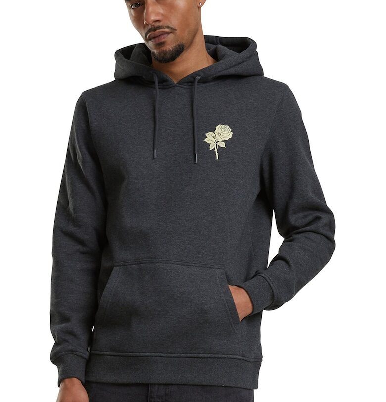 Унисекс худи с фигурален принт и джоб кенгуру Mister tee