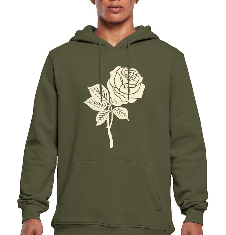 Унисекс худи с фигурален принт и джоб кенгуру Mister tee