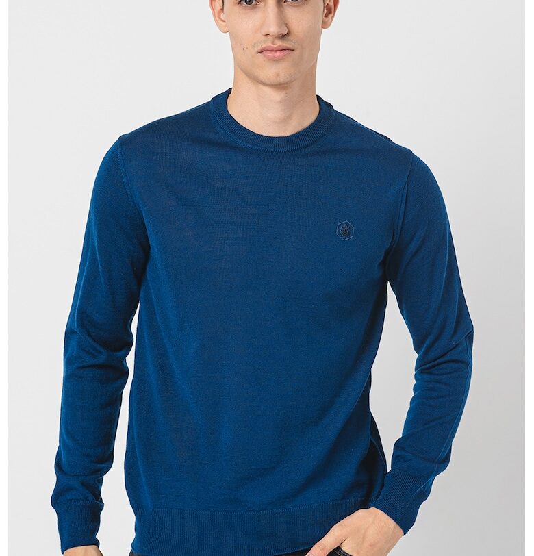 Фино плетен пуловер с вълна Lumberjack