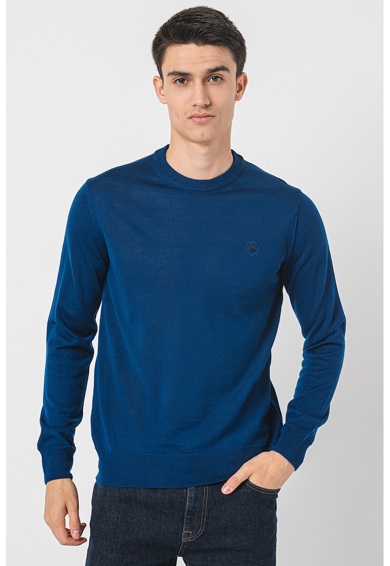 Фино плетен пуловер с вълна Lumberjack