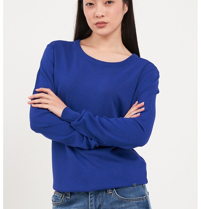 Фино плетен пуловер с изчистен десен Lee Cooper