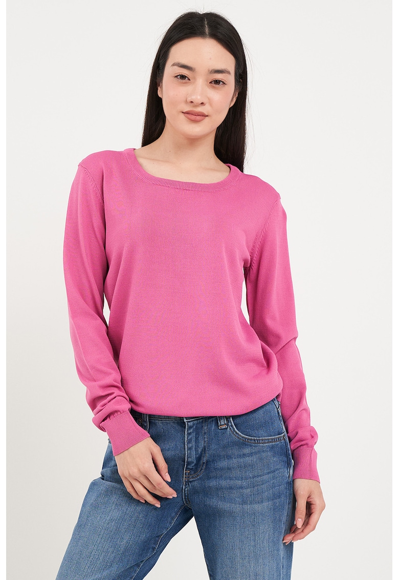 Фино плетен пуловер с изчистен десен Lee Cooper