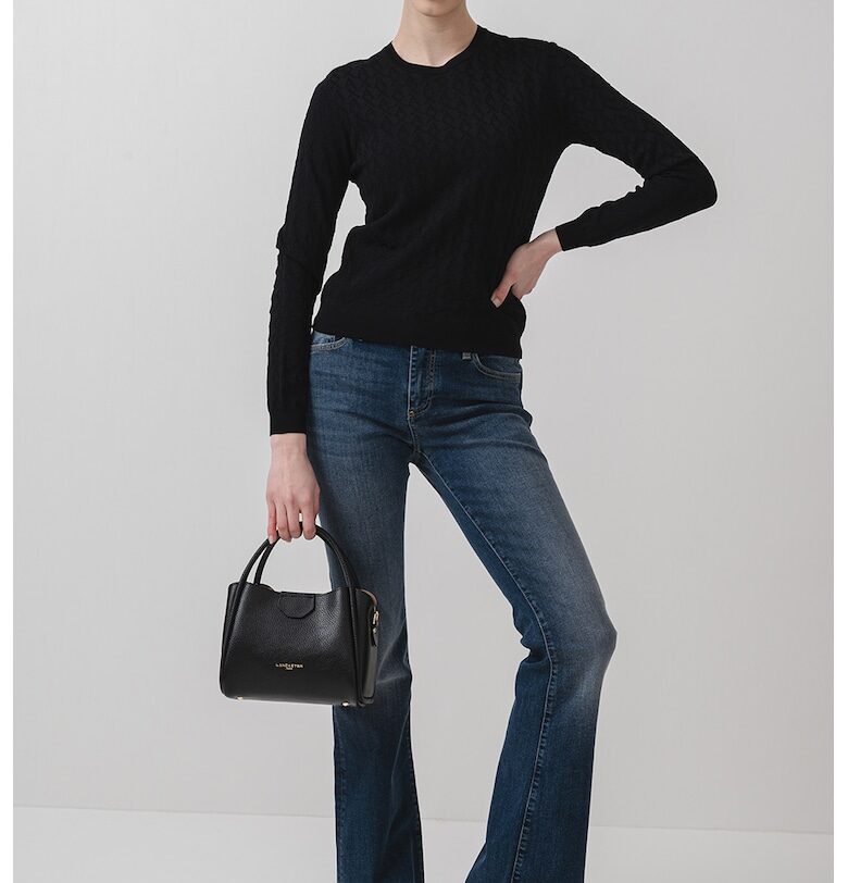 Фино плетен пуловер с овално деколте ARMANI EXCHANGE