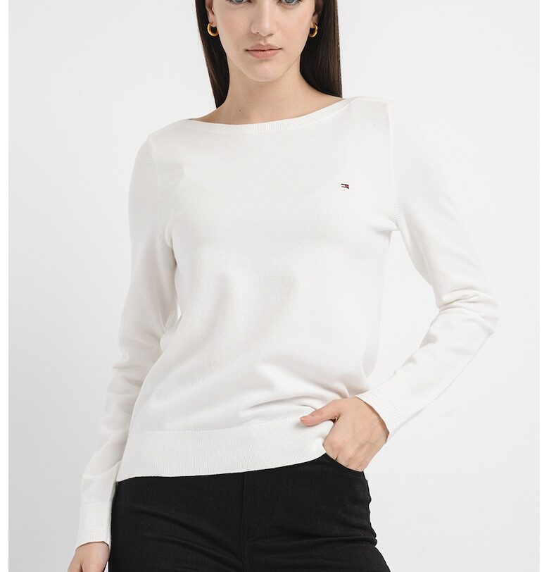 Фино плетен пуловер с органичен памук Tommy Hilfiger
