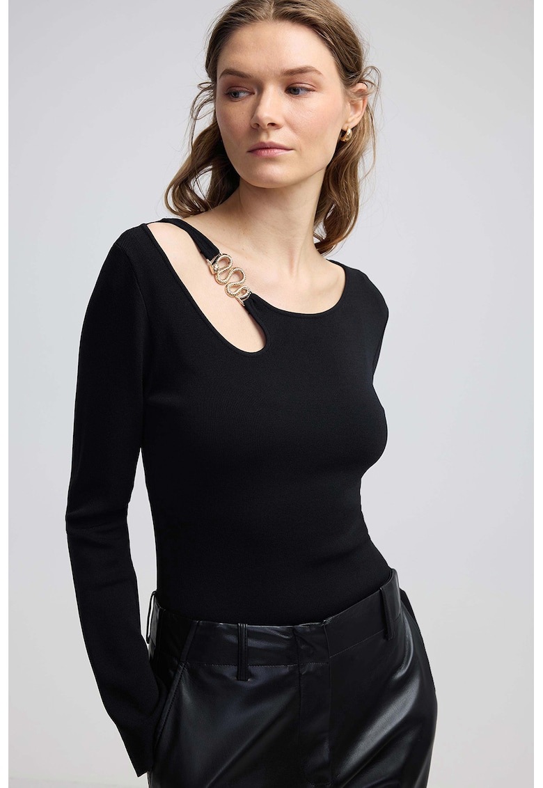Фино плетена блуза с отвор Ipekyol