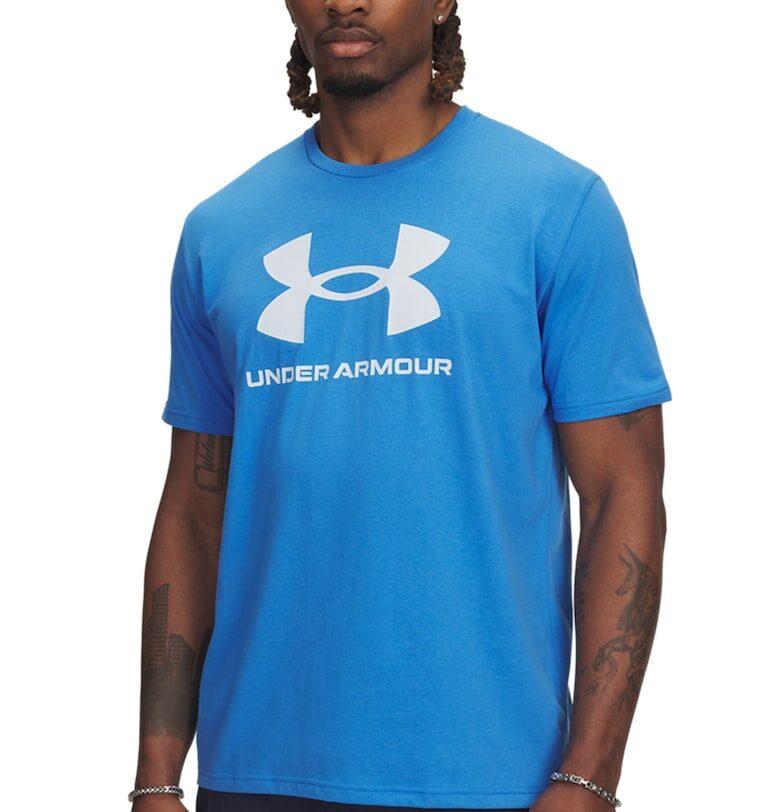 Фитнес тениска с памук с лого Under Armour
