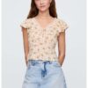Флорална блуза с дантела GAP