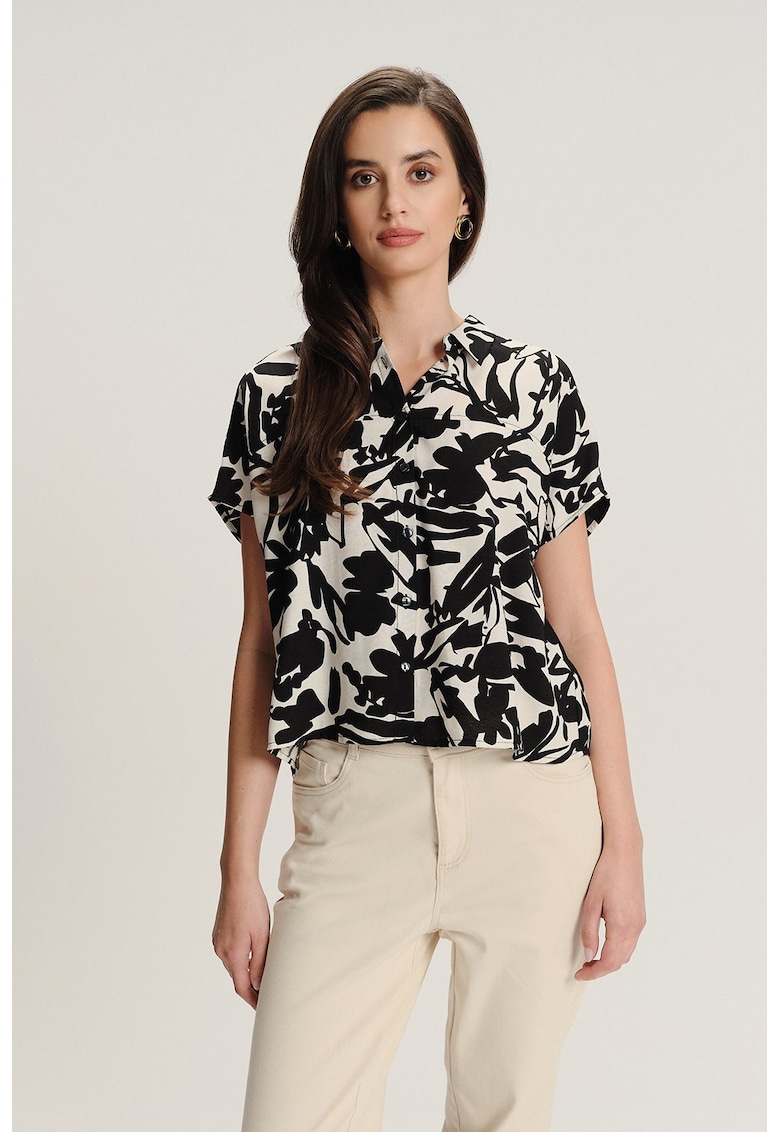Флорална риза с къси ръкави GreenPoint