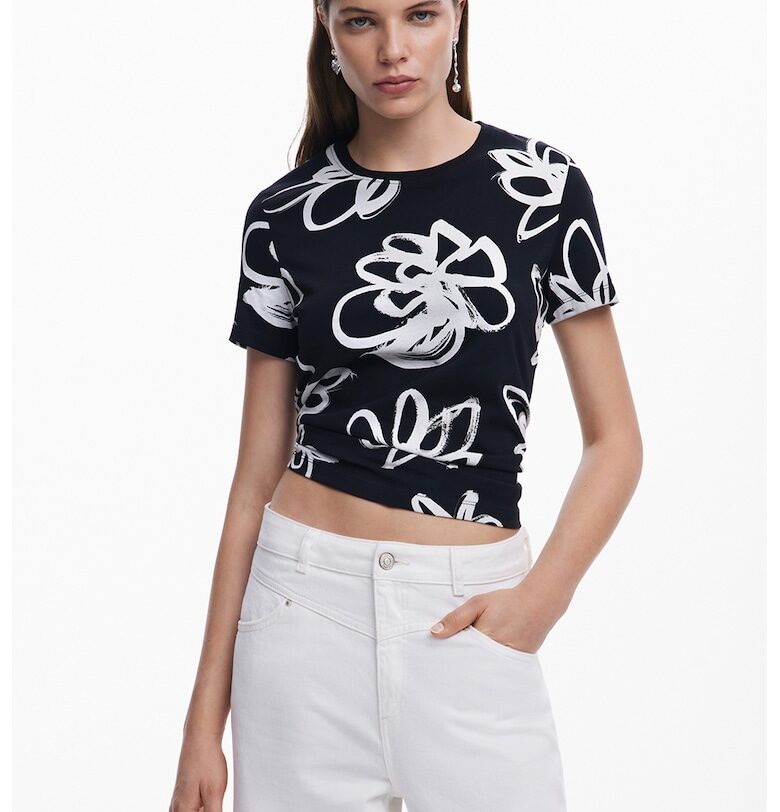 Флорална тениска DESIGUAL