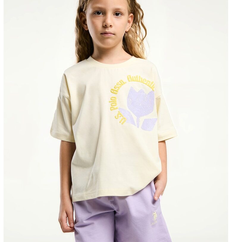 Флорална тениска и шорти - 2 части US Polo Assn