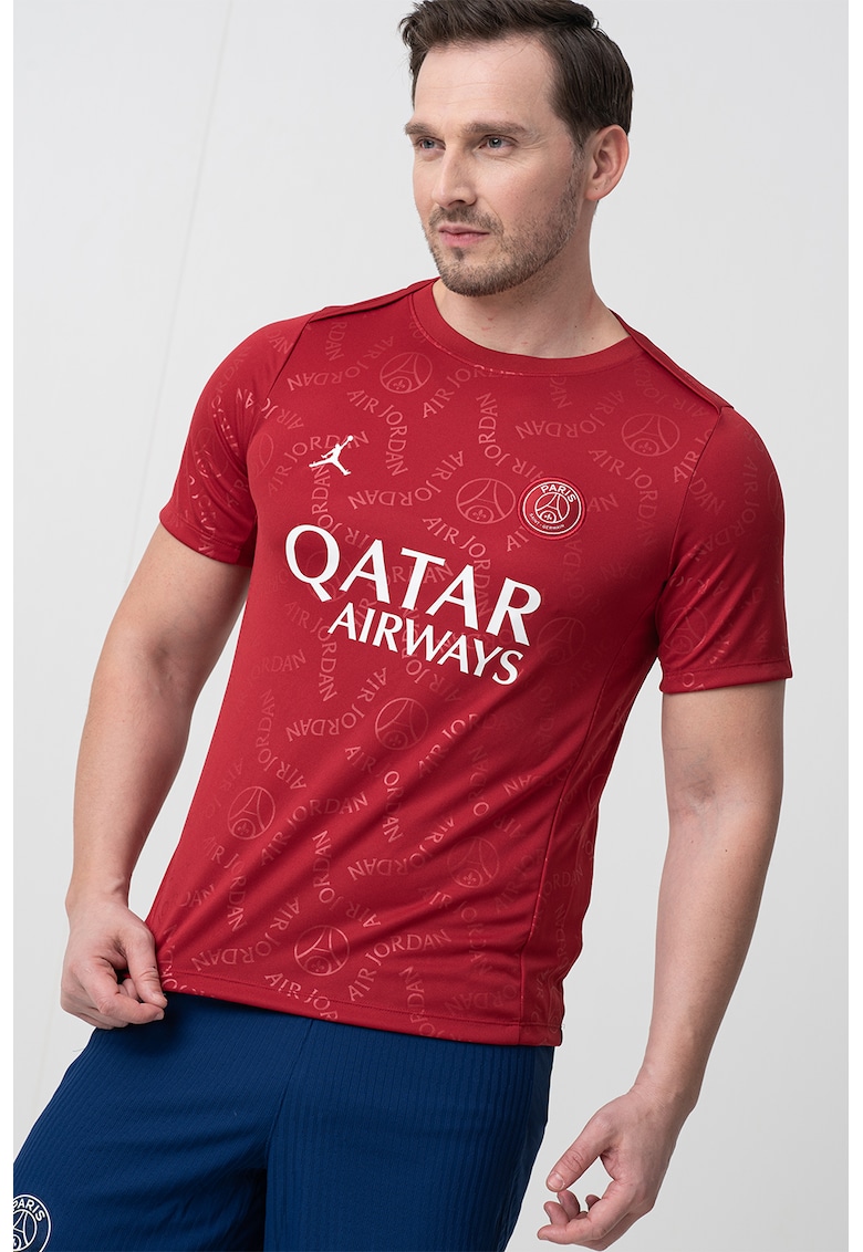 Футболна тениска Performance с принт и овално деколте Nike