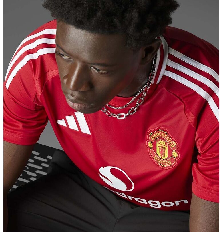 Футболна тениска с принт на Mancester United adidas Performance