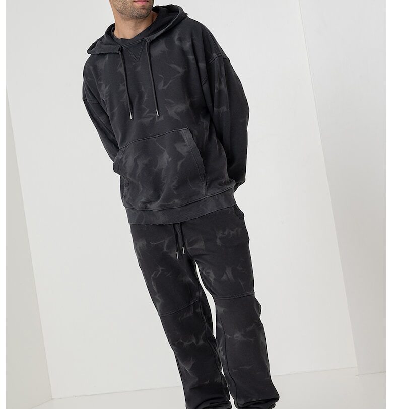 Худи Nustroody с хоризонтален меланж HUGO