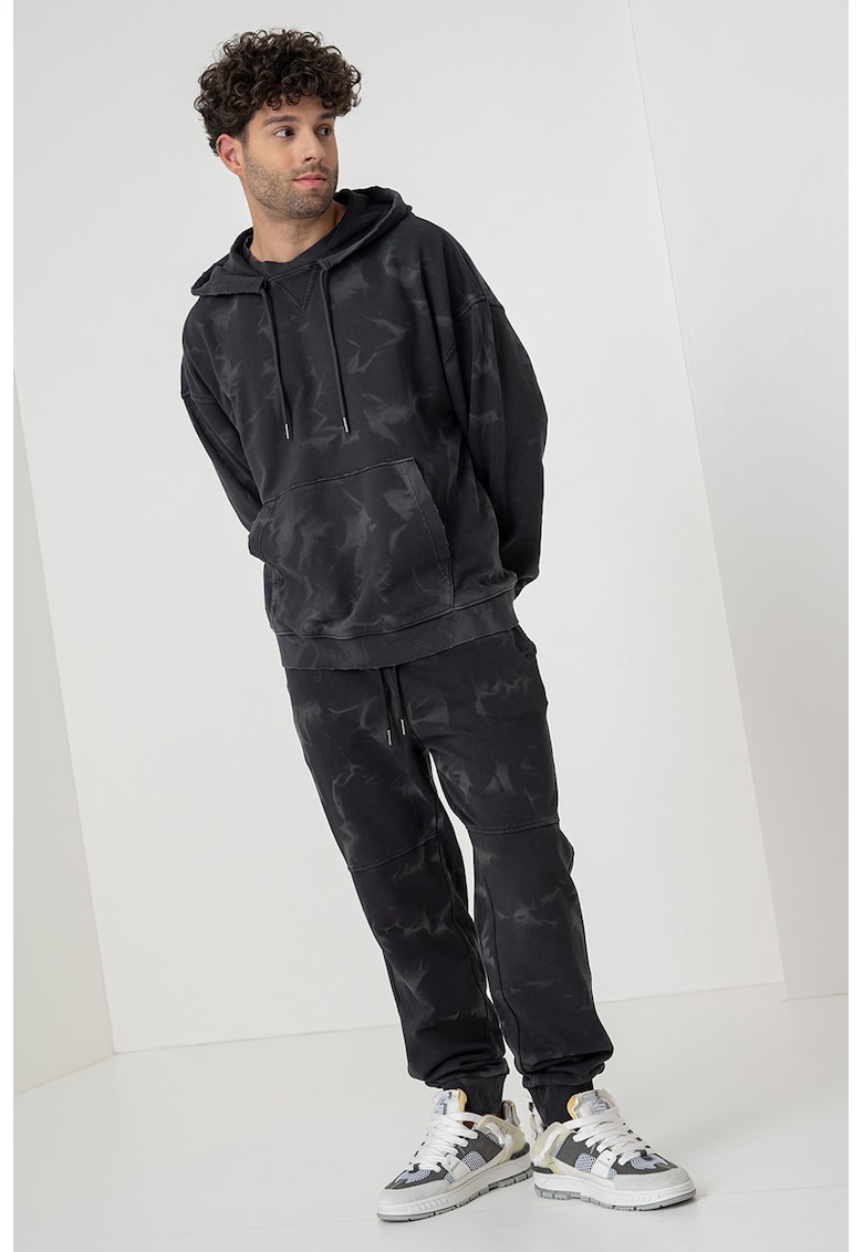 Худи Nustroody с хоризонтален меланж HUGO