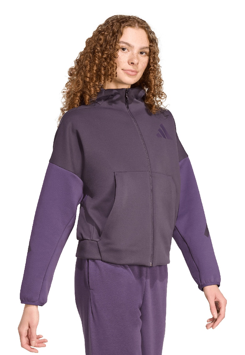 Худи Z.N.E с цип и паднали ръкави adidas Sportswear