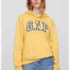 Худи с бродирано лого и джоб кенгуру GAP