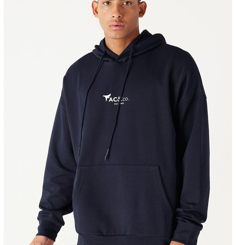 Худи с джиб кенгуру и надписи ACCo