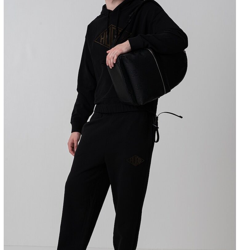 Худи с джоб кенгуру и лого HUGO