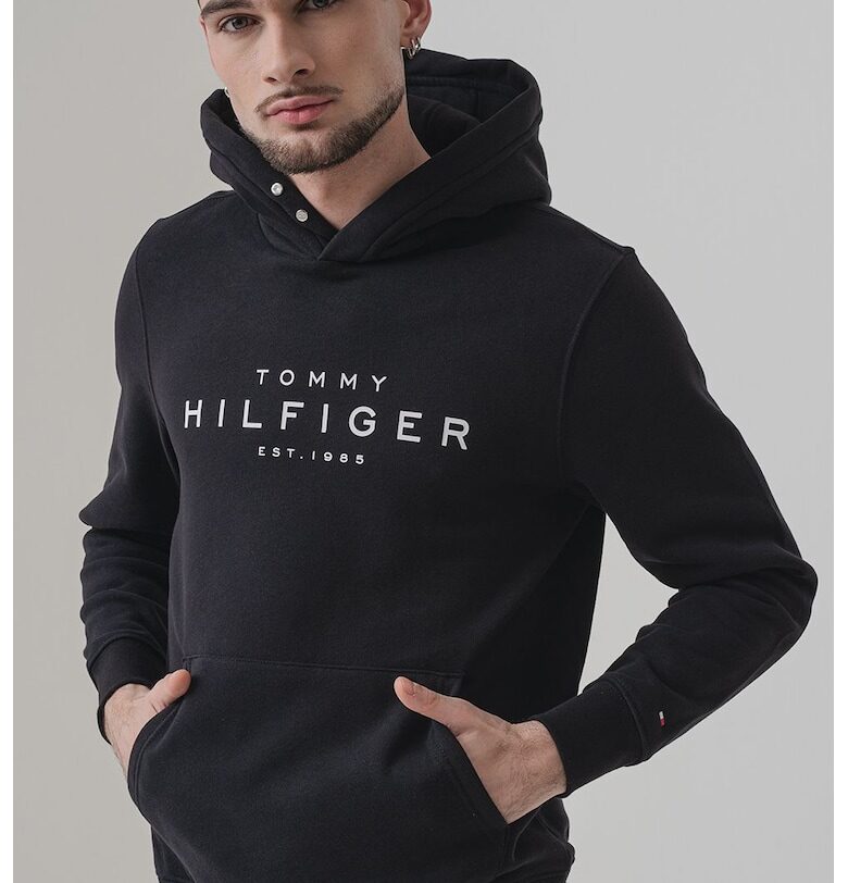 Худи с джоб кенгуру и лого Tommy Hilfiger