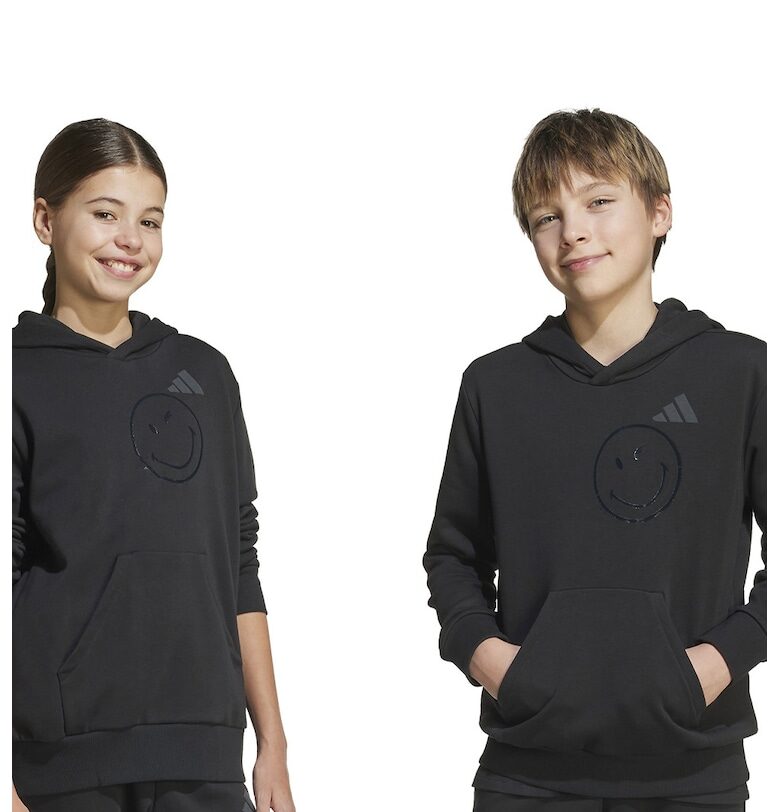 Худи с джоб кенгуру и шарка на Smiley adidas Sportswear