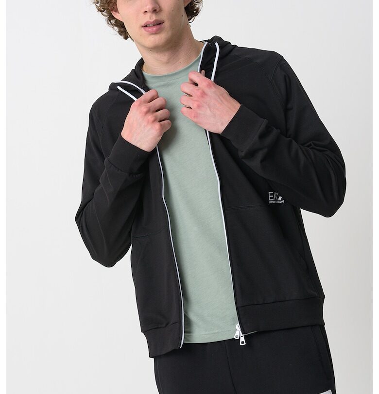 Худи с джобове и цип EA7