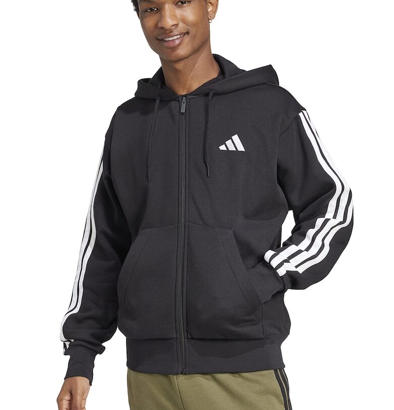 Худи с джобове отпред и цип adidas Sportswear