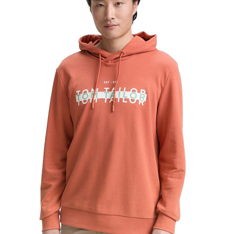 Худи с лого и връзка Tom Tailor