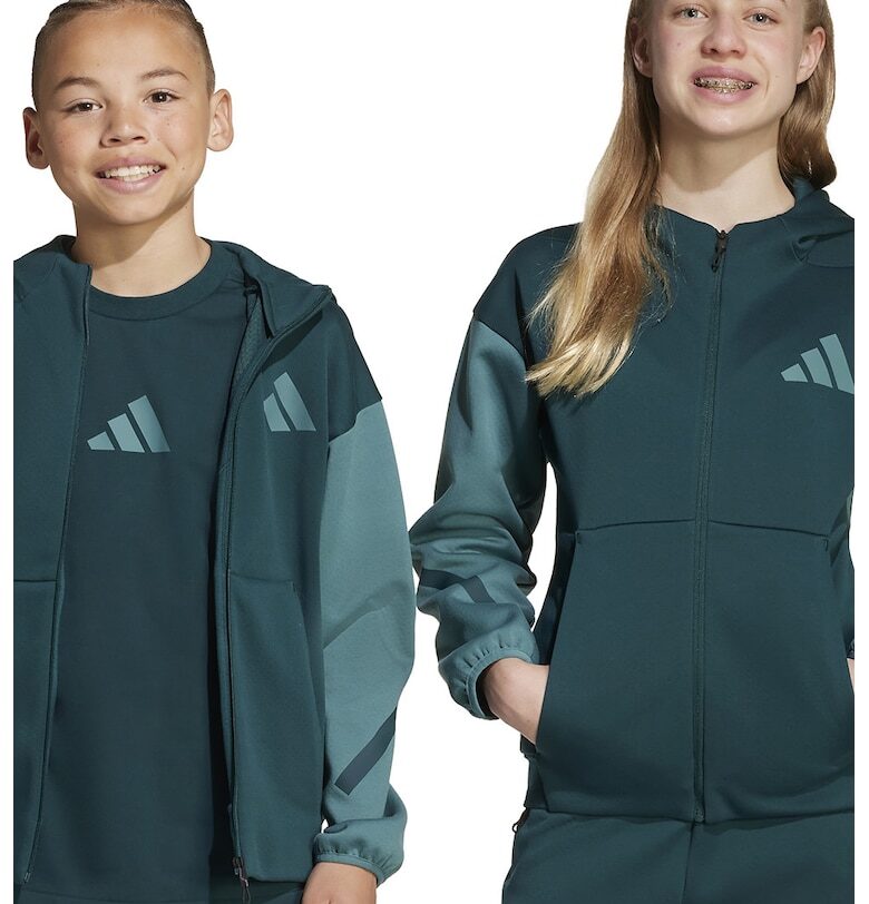 Худи с лого и цип adidas Sportswear